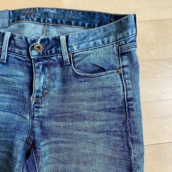 MADEWELL Sz 24 Denim Whiskered Straight Leg - Picture 1 of 7